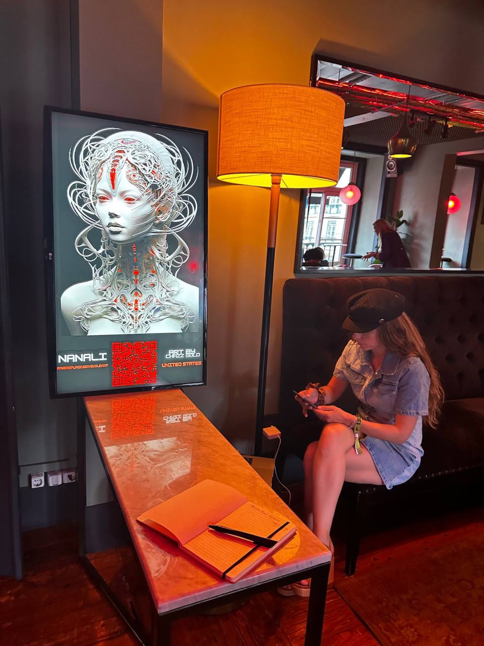 Ferociously Amused exhibition display