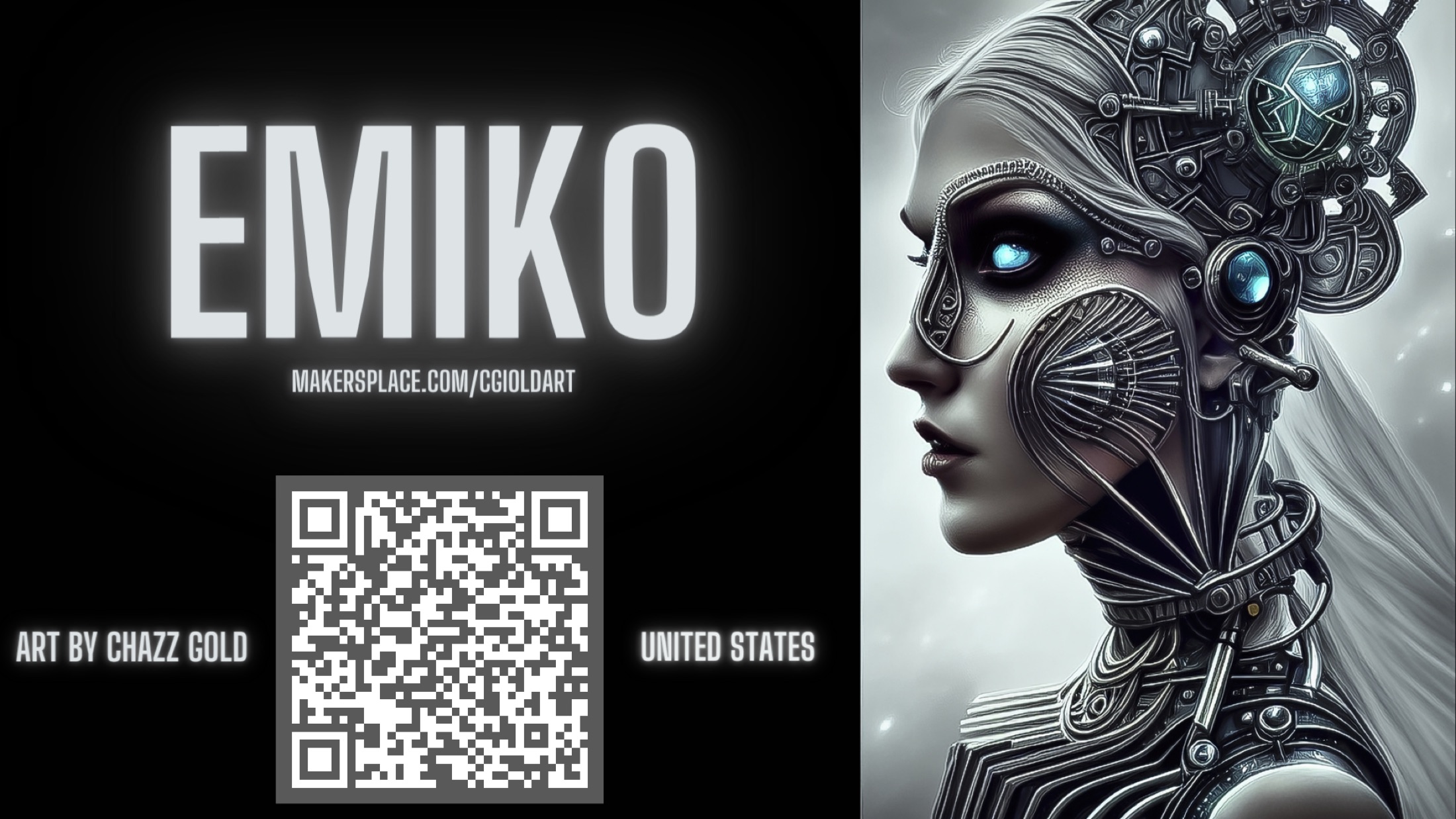 Emiko exhibition card